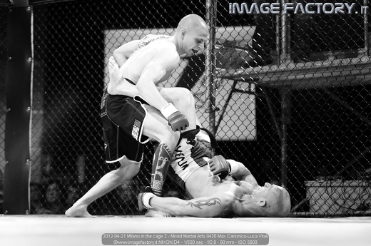 2012-04-21 Milano in the cage 2 - Mixed Martial Arts 0420 Max Canonico-Luca Vitali